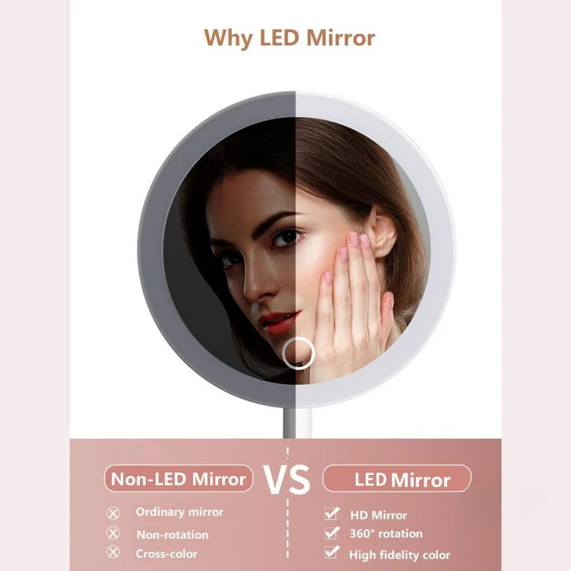 Glowing Makeup Vanity Box With LED Mirror