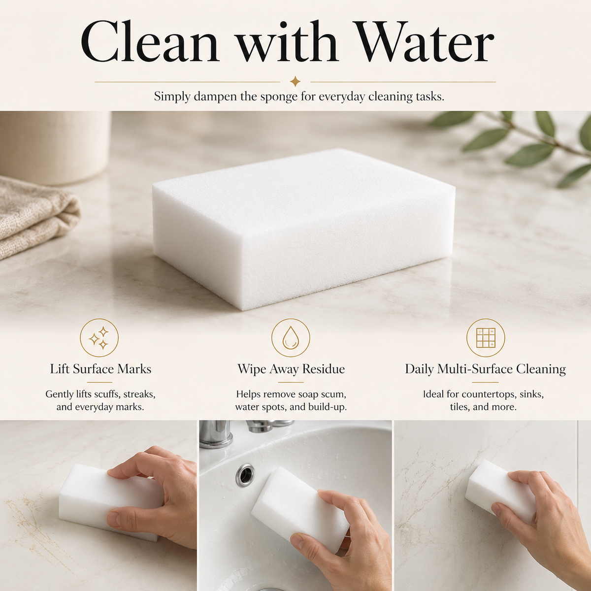 Magic cleaning sponge