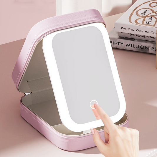 Glowing Makeup Vanity Box With LED Mirror