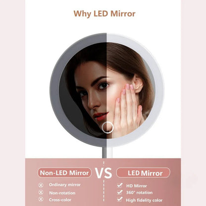 Glowing Makeup Vanity Box With LED Mirror