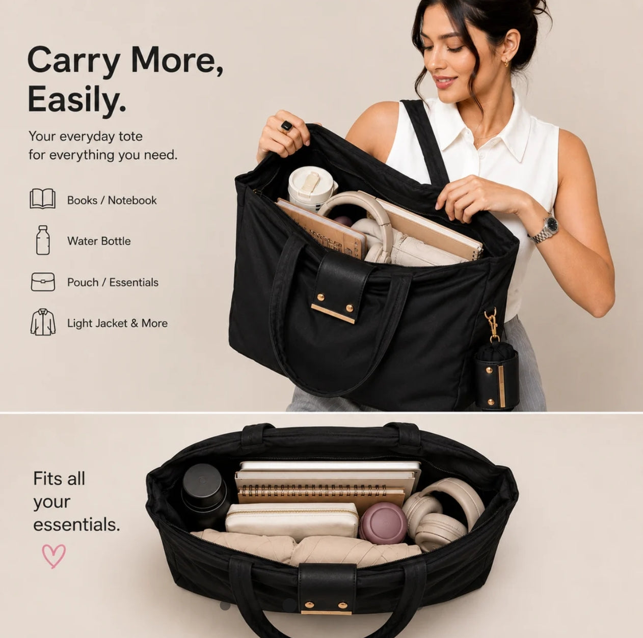 Foldable keychain tote bag